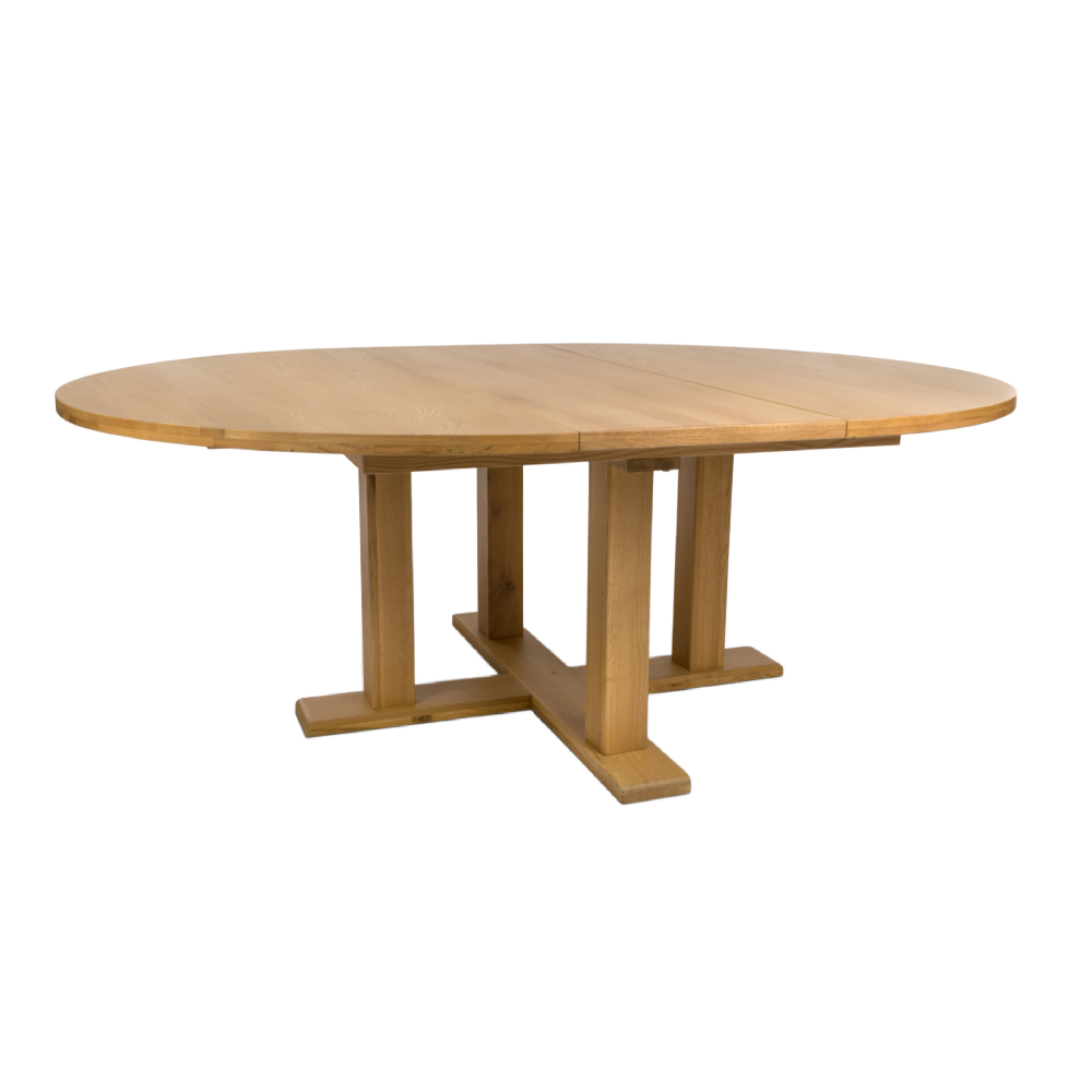 Madrid Oak Extending Round Dining Table 160cm-210cmClearance 50% off