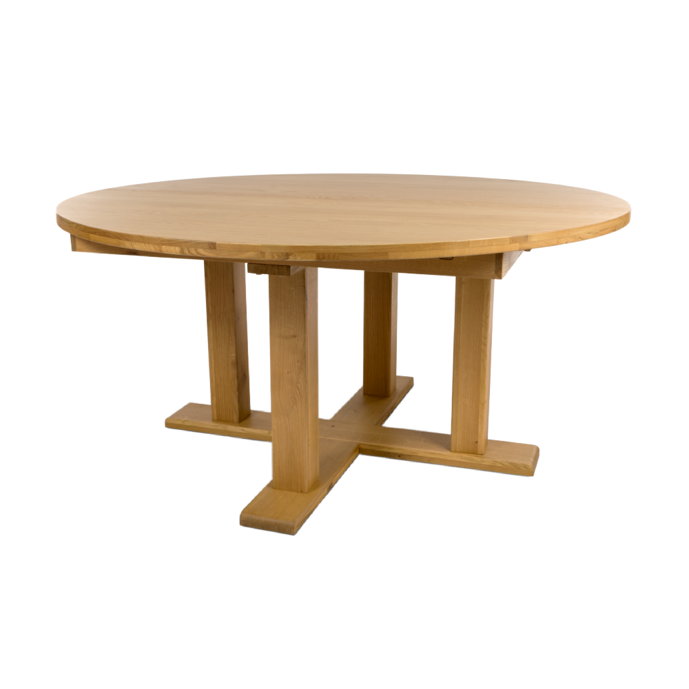 Madrid Oak Extending Round Dining Table 160cm-210cmClearance 50% off