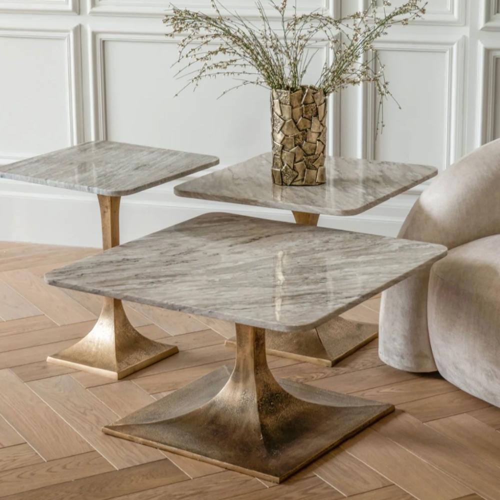 Morchino Marble Side Table 55cm