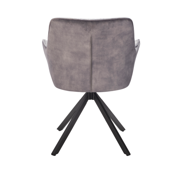 Silver  Grey Swivel Chair