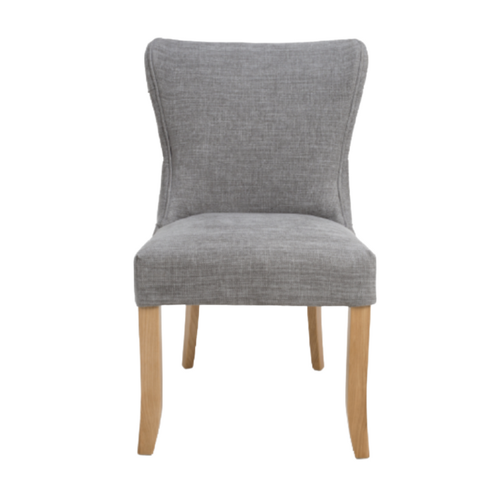 Cole  Natural Grey Weave Button back chair