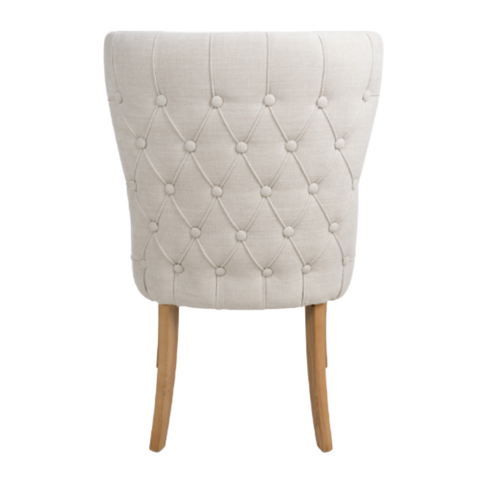 Cole  Natural Weave Button back chair