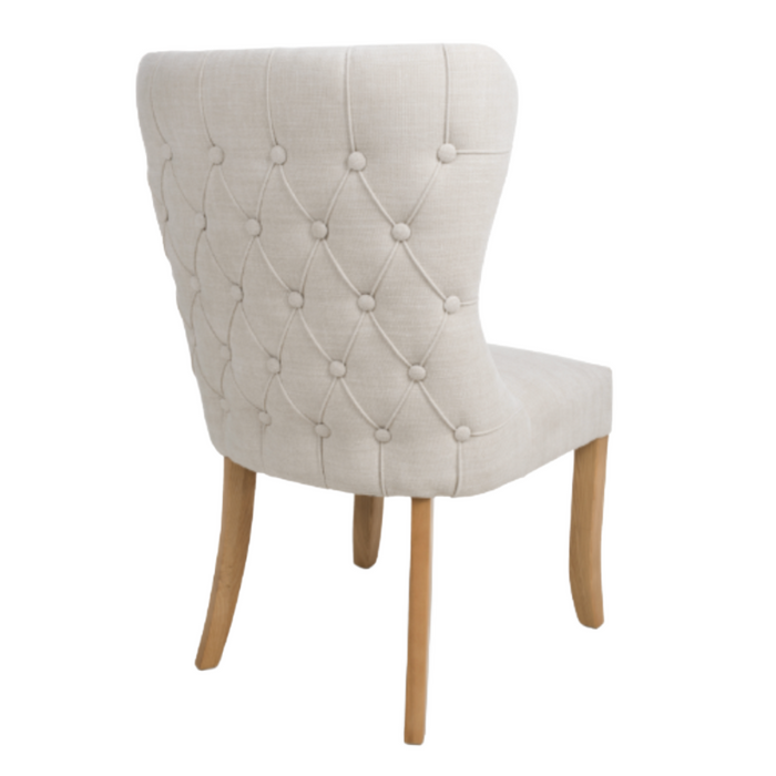 Cole  Natural Weave Button back chair