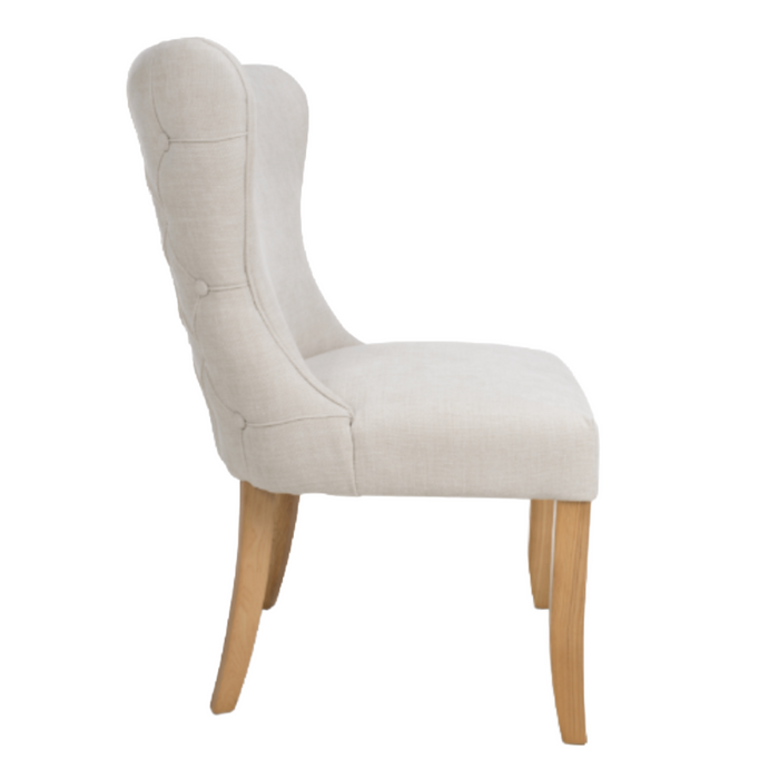 Cole  Natural Weave Button back chair