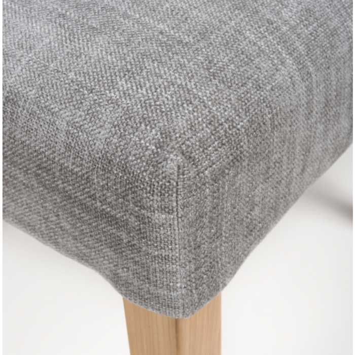 Cole  Natural Grey Weave Button back chair