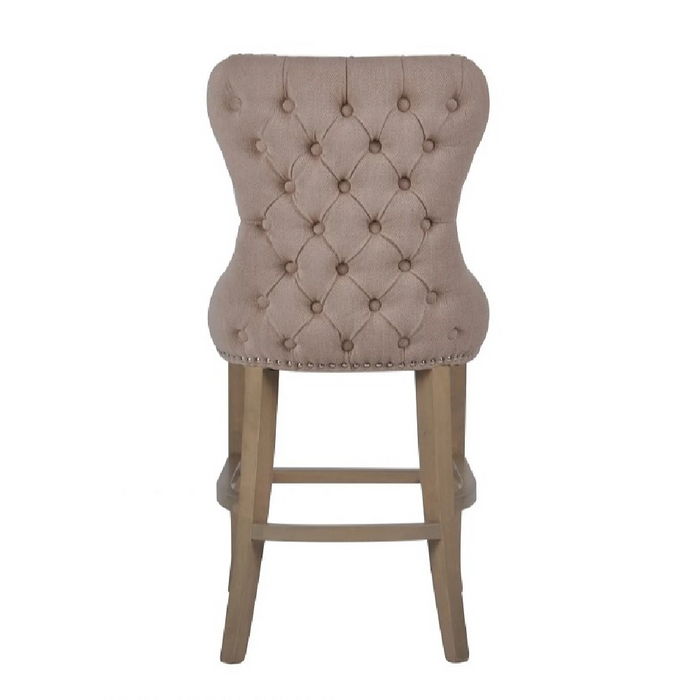 Guia Beige Button Back Counter Stool