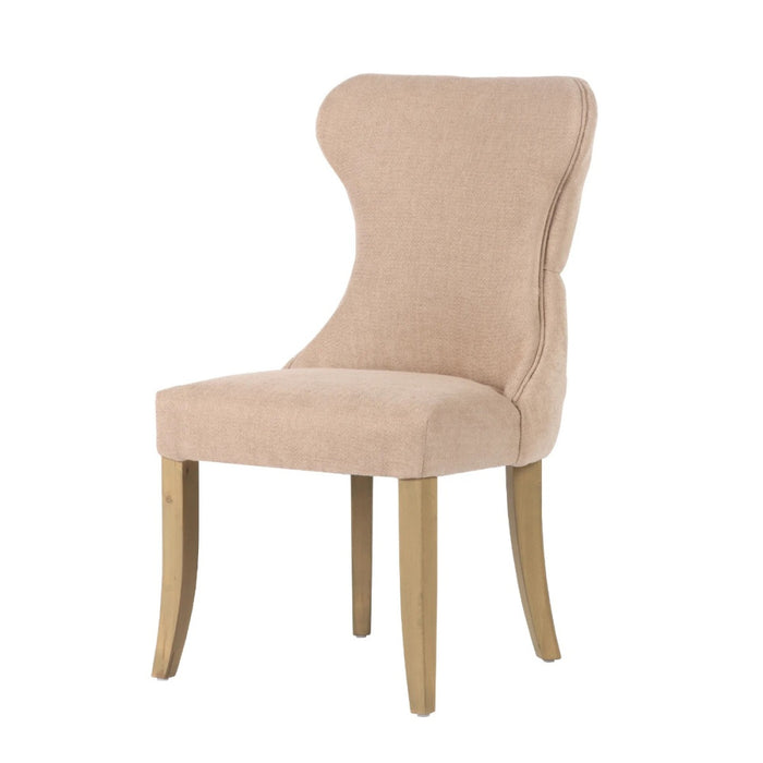 Guia Beige Button Back Dining Chair