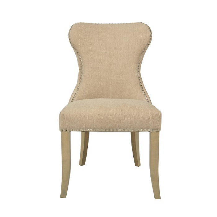 Guia Beige Button Back Dining Chair