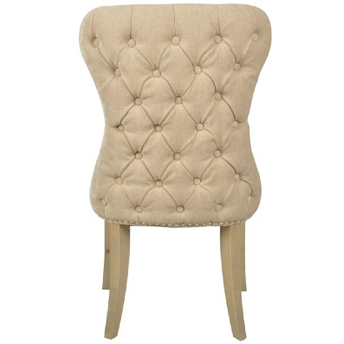 Guia Beige Button Back Dining Chair