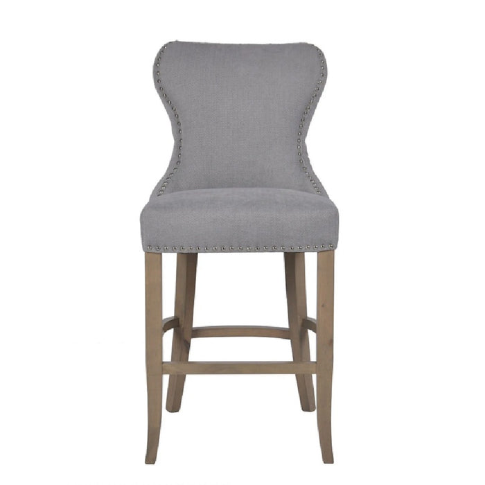 Guia Button Back Counter Stool in Grey