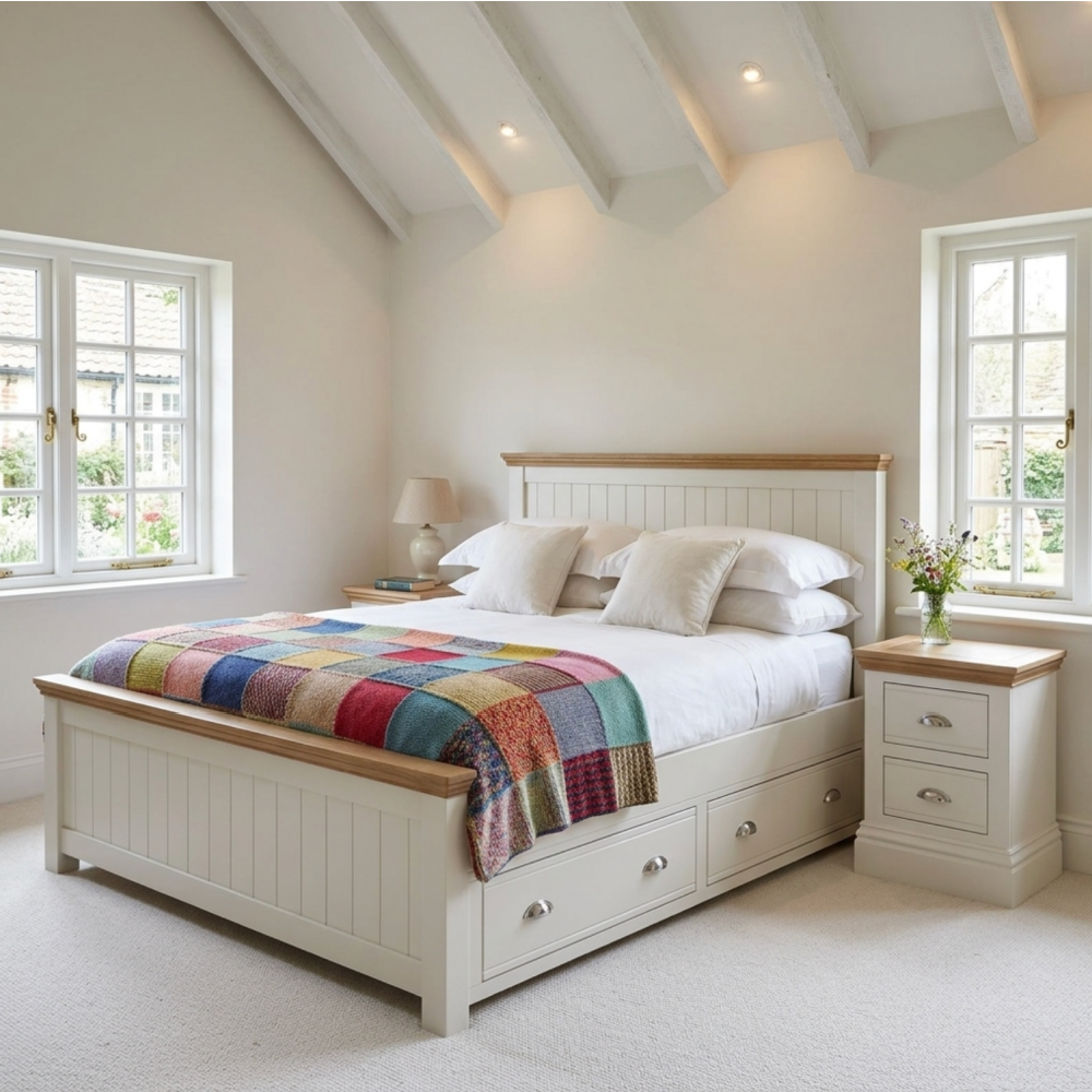 New England Painted Bedstead