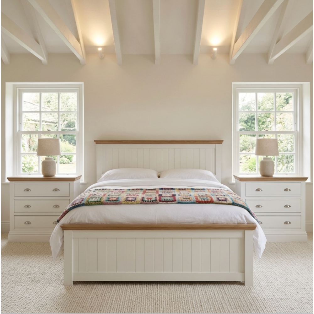 New England Painted 3 Drawer Chest