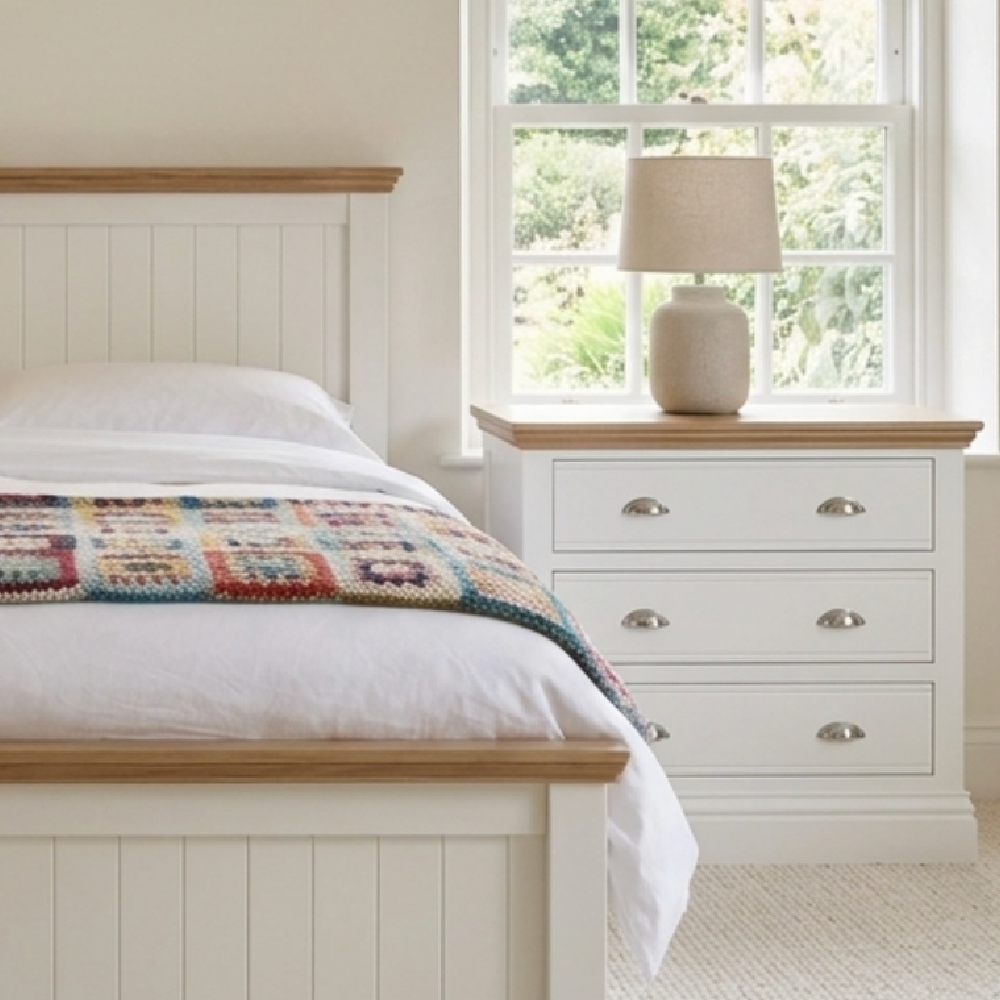 New England Painted 3 Drawer Chest