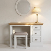 New England Single Pedestal dressing table