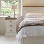 New England Painted 3 drawer bedside
