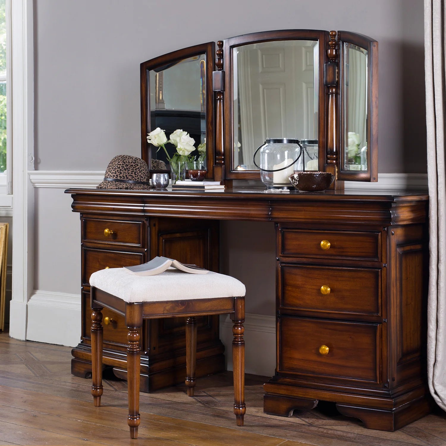 Normandie Dressing table With Mirror
