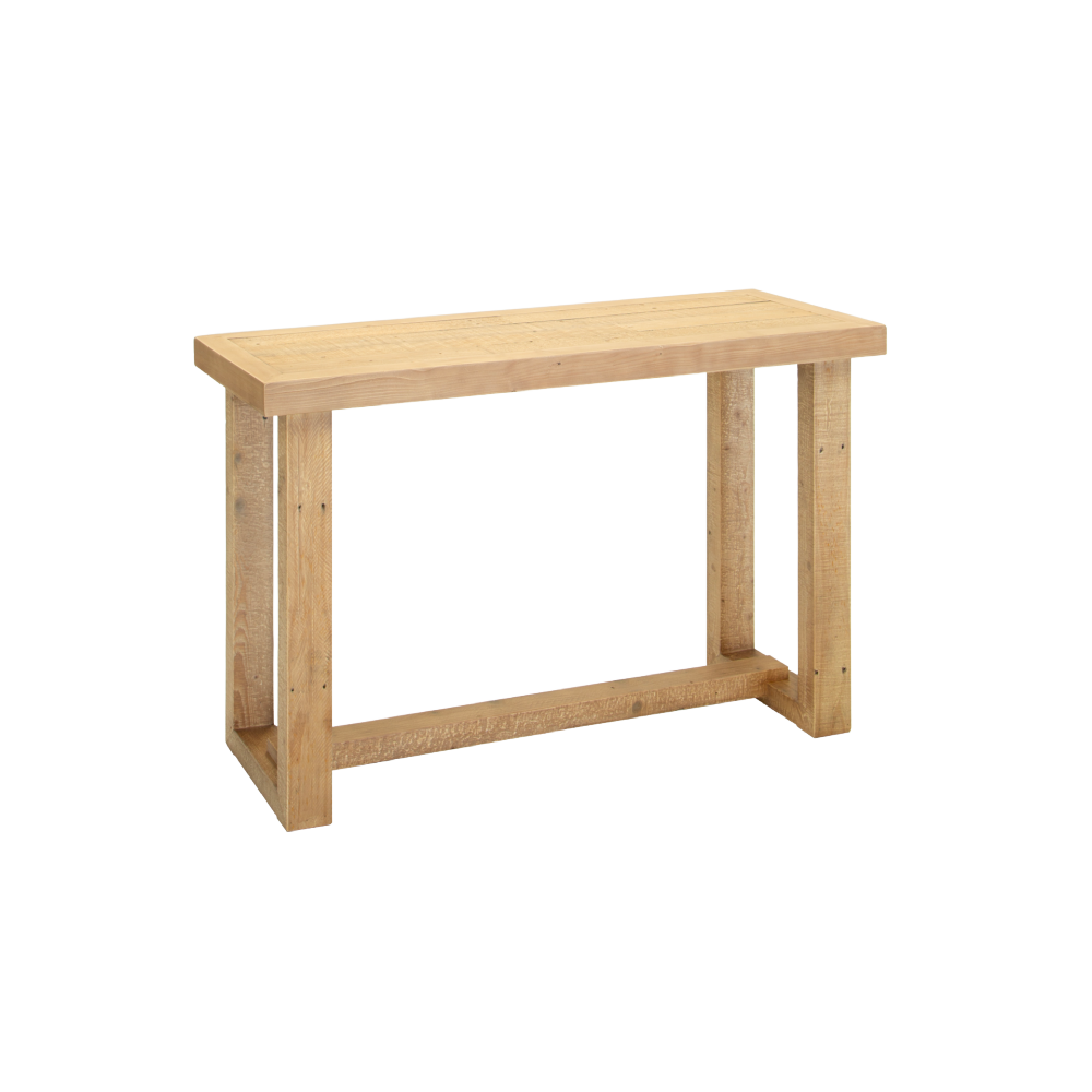 Oakley Reclaimed Wood Console Table in Rustic Buff Finish !New!