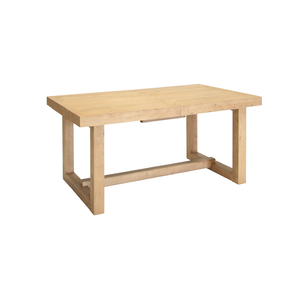 Oakley Reclaimed Wood 160-200cm Extending Dining Table in Rustic Buff Finish !New!