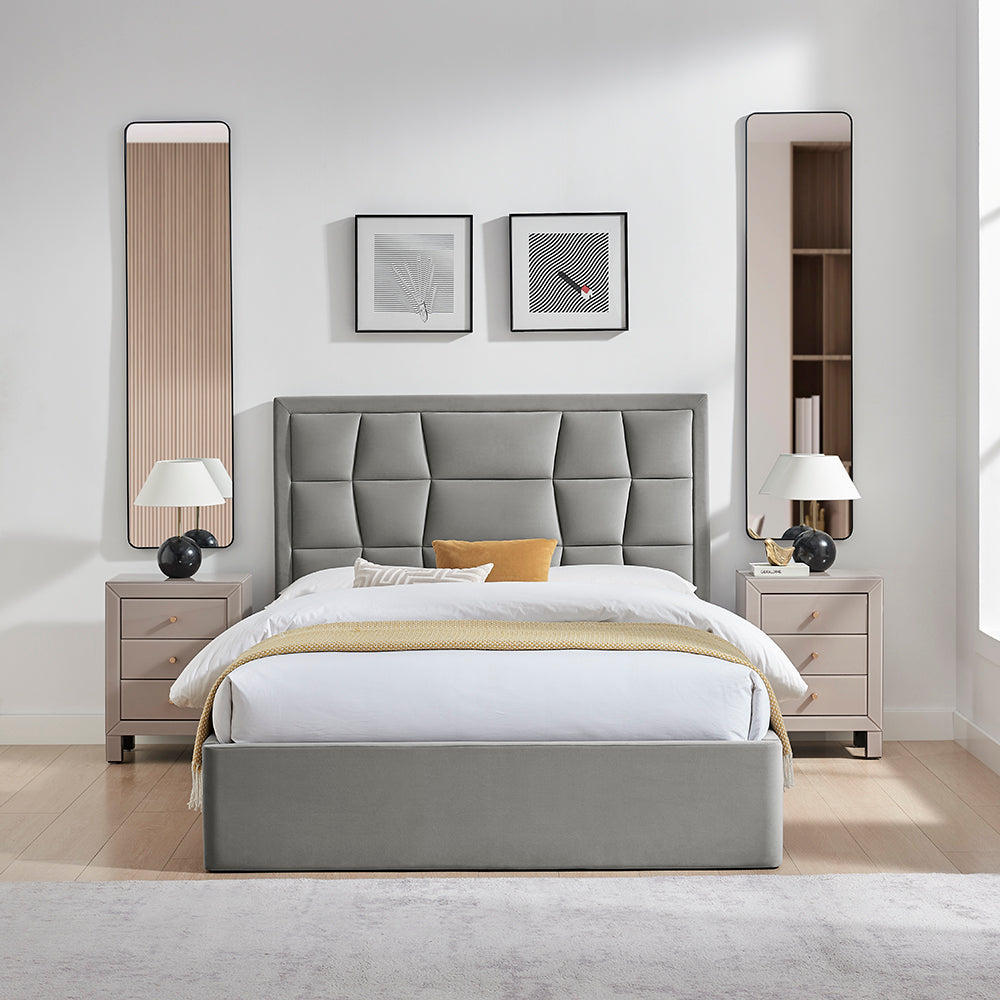 Carmen Storage Bed silver New!!
