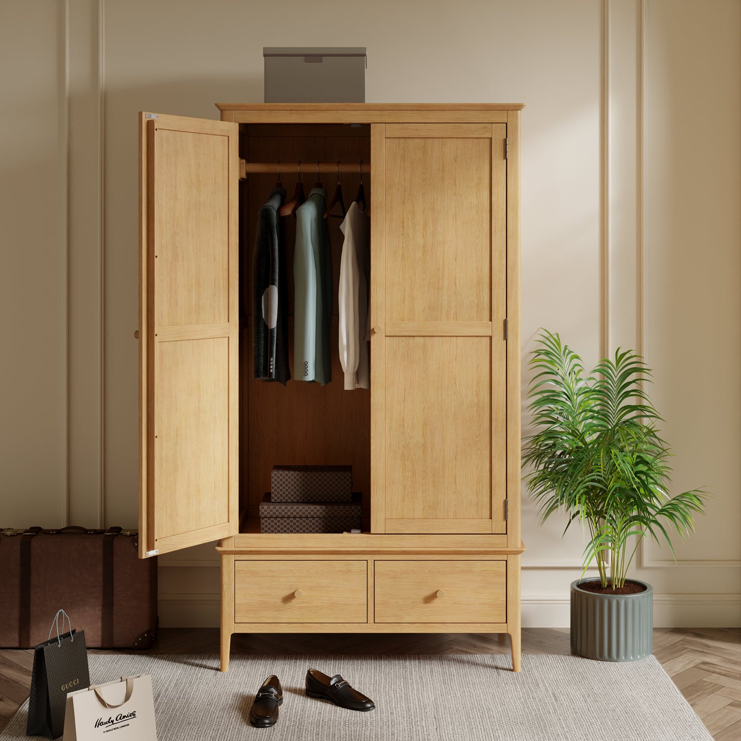 Markhus Double wardrobe with drawers
