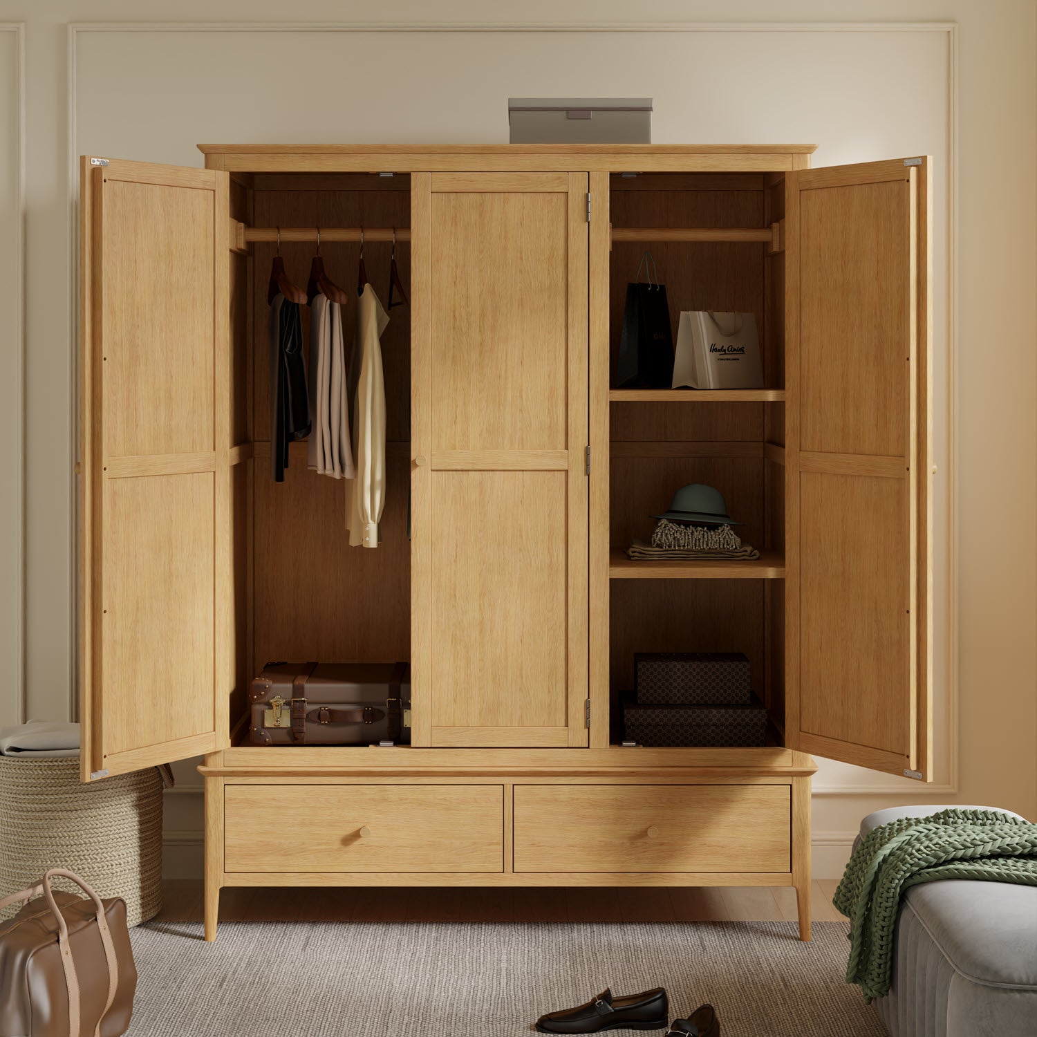 Markhus Double Triple Wardrobe