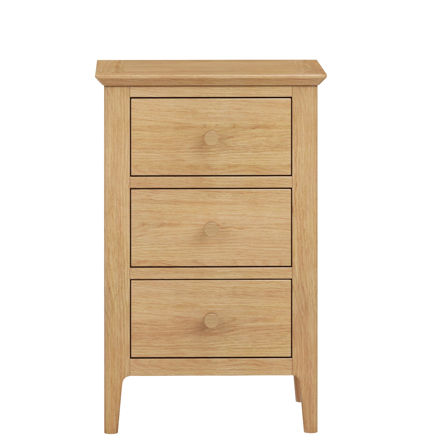 Markhus Oak 3 Drawer bedside