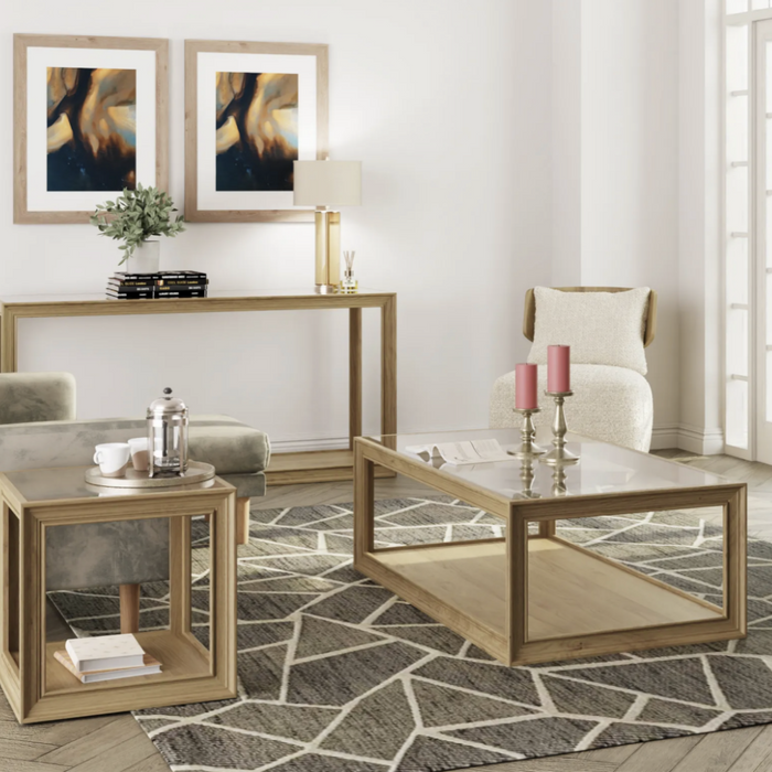 Palma Console Table – Glass Top