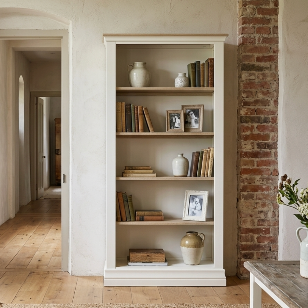 Provence tall Wide Bookcase