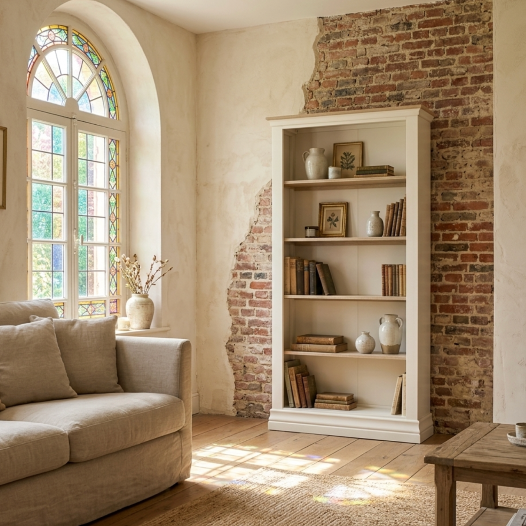 Provence tall Wide Bookcase