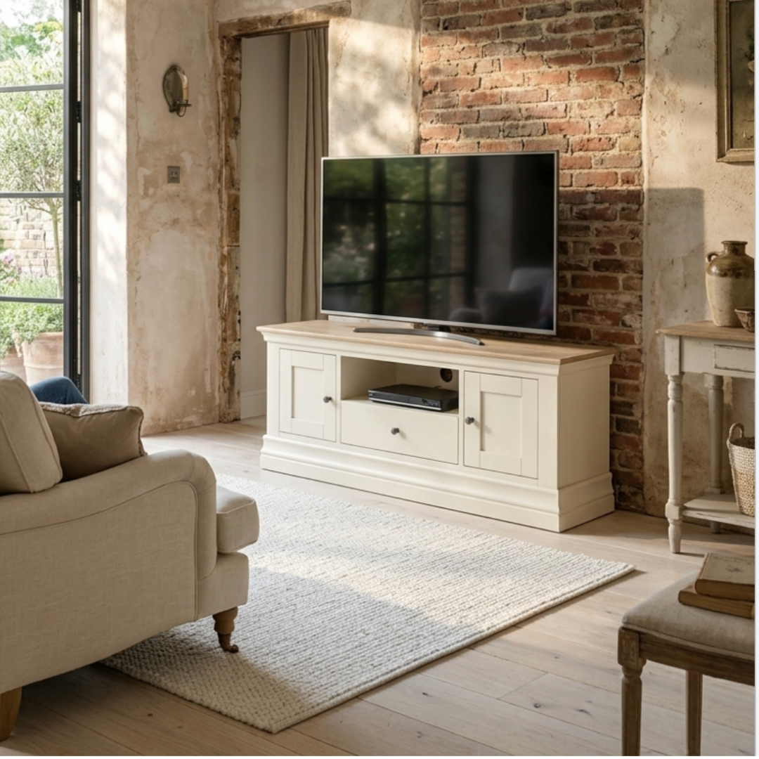 Provence 120cm small tv unit