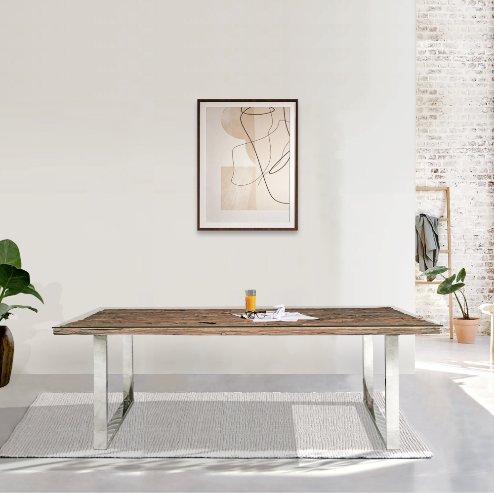 Railway Sleeper 8 Seater Dining Table