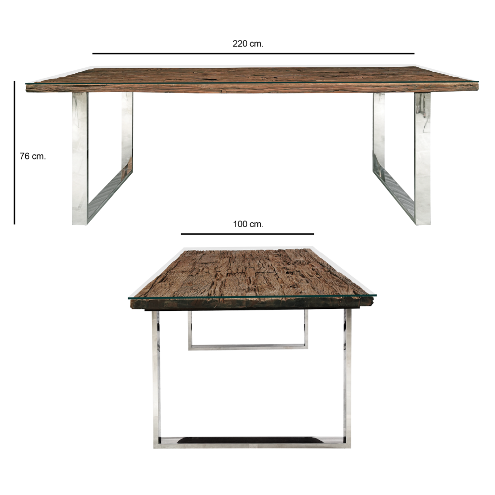 Railway Sleeper 8 Seater Dining Table