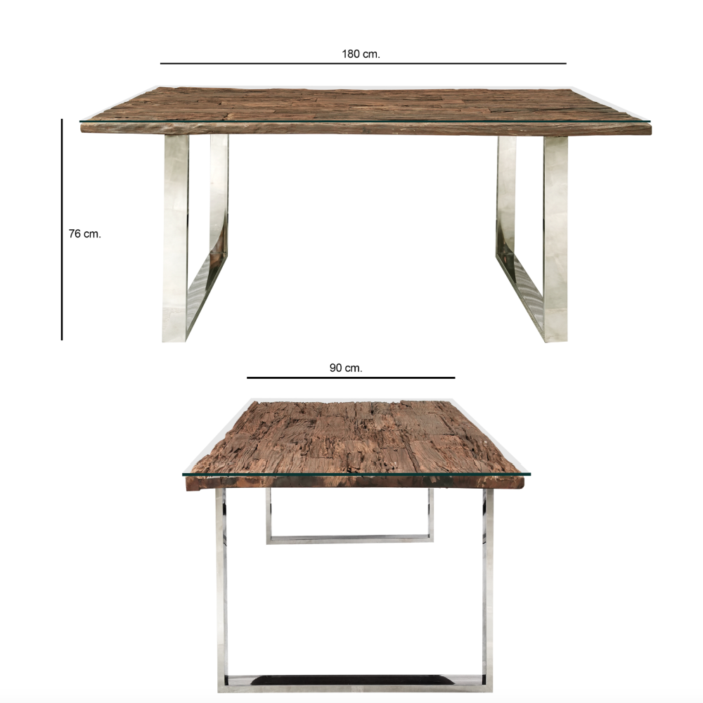 Railway Sleeper 6 Seater Dining Table
