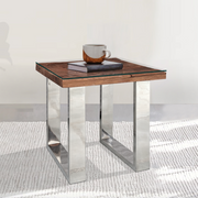 Railway Sleeper Lamp Table