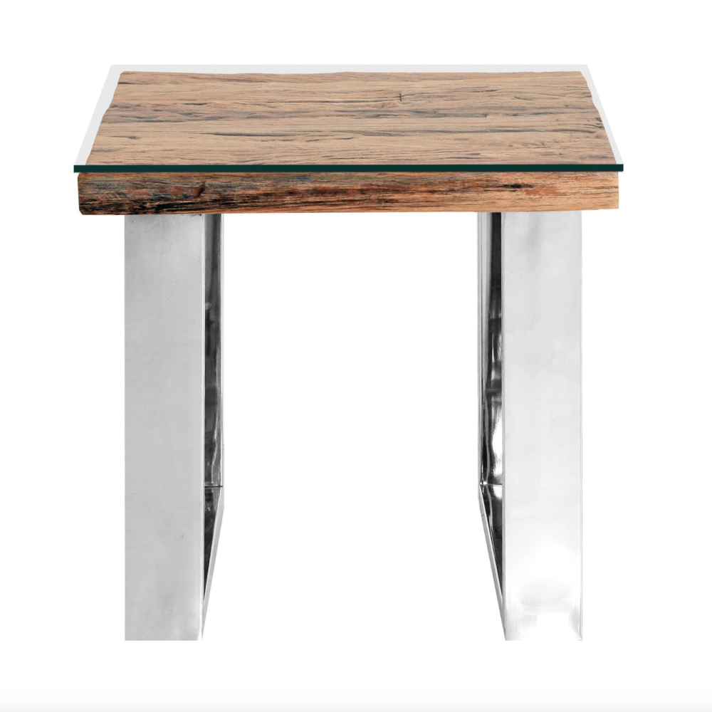 Railway Sleeper Lamp Table