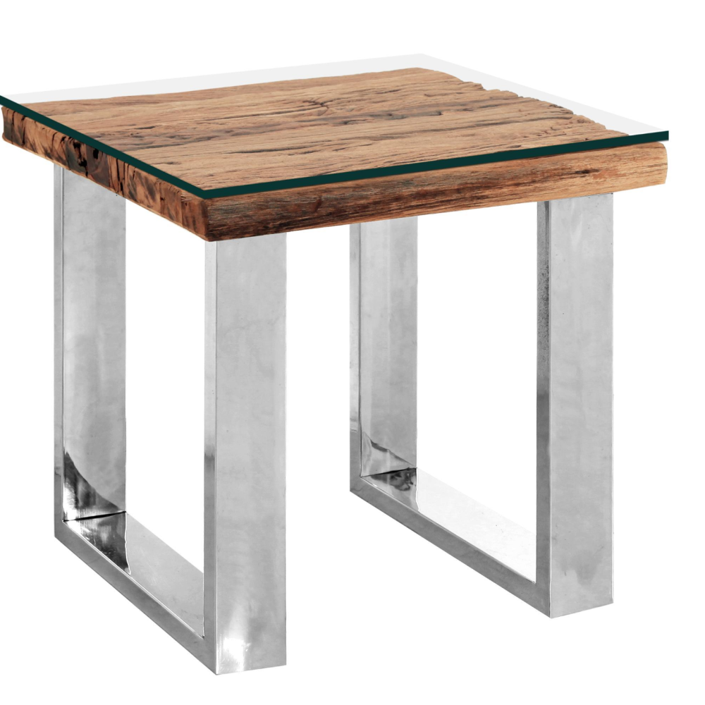 Railway Sleeper Lamp Table