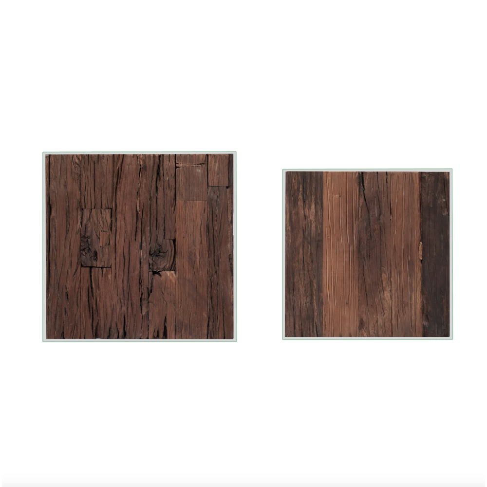 Railway Sleeper Nest Of 2 Tables