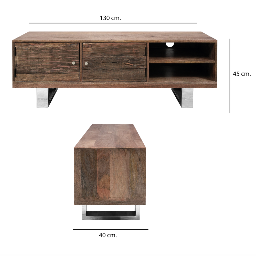 Railway Sleeper TV Unit for TVs up to 55"
