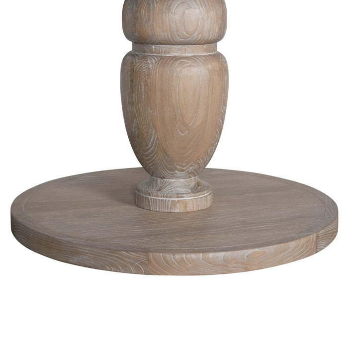 1.2M Bella Oak Antique Round Dining Table