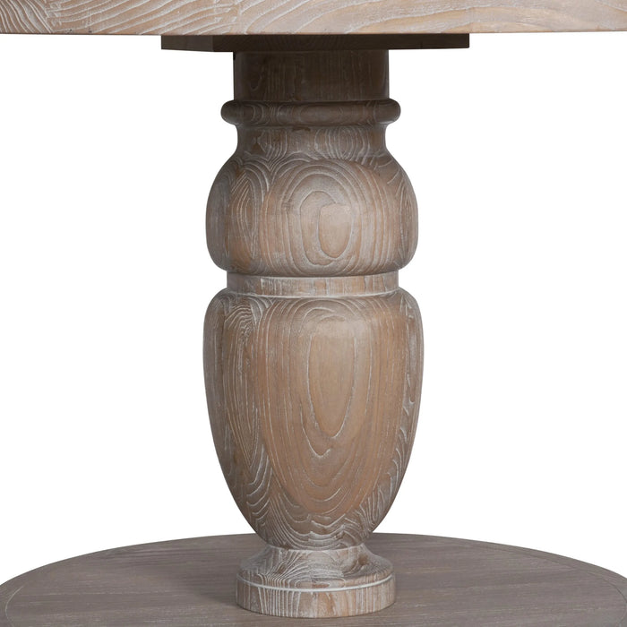 1.2M Bella Oak Antique Round Dining Table