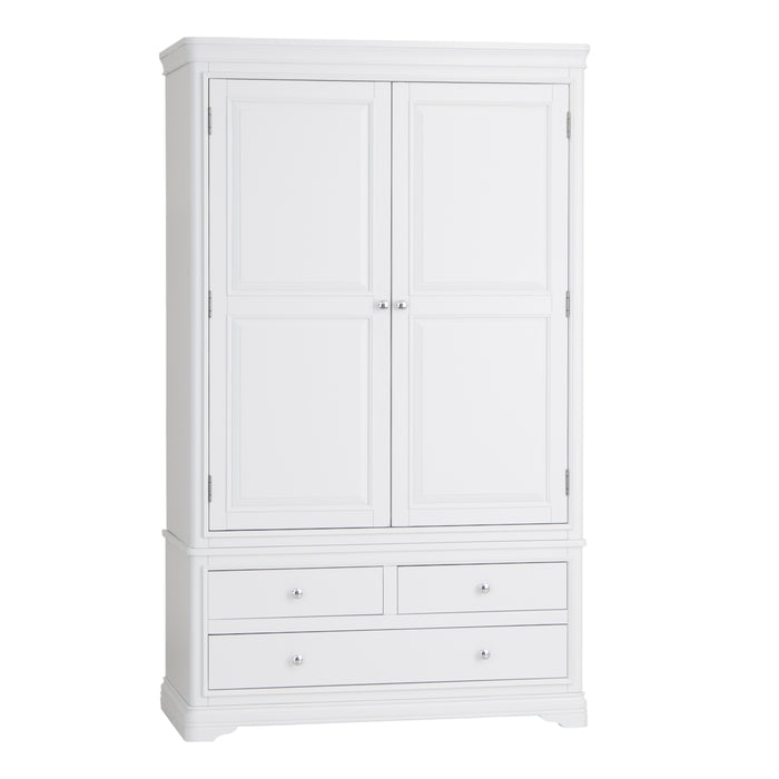 Dartmouth white Douible wardrobe with drawers