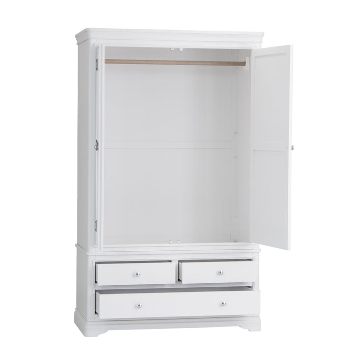 Dartmouth white Douible wardrobe with drawers