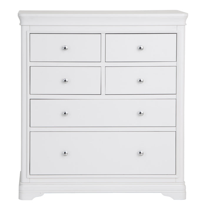 Dartmouth white 4 over 2 Chest of Drawers