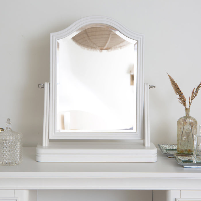 Dartmouth white Trinket Mirror