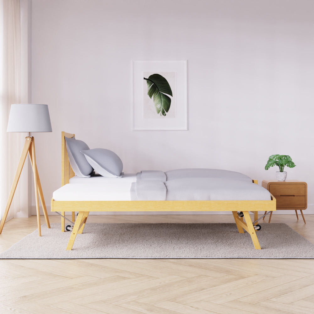Scandi Natural Slat Guest bed
