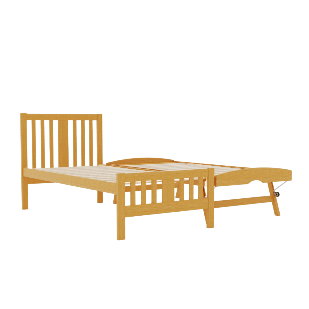Scandi Natural Slat Guest bed