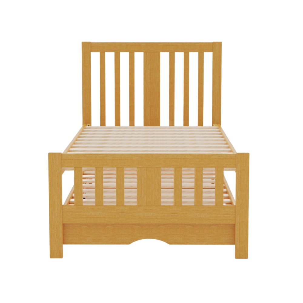 Scandi Natural Slat Guest bed