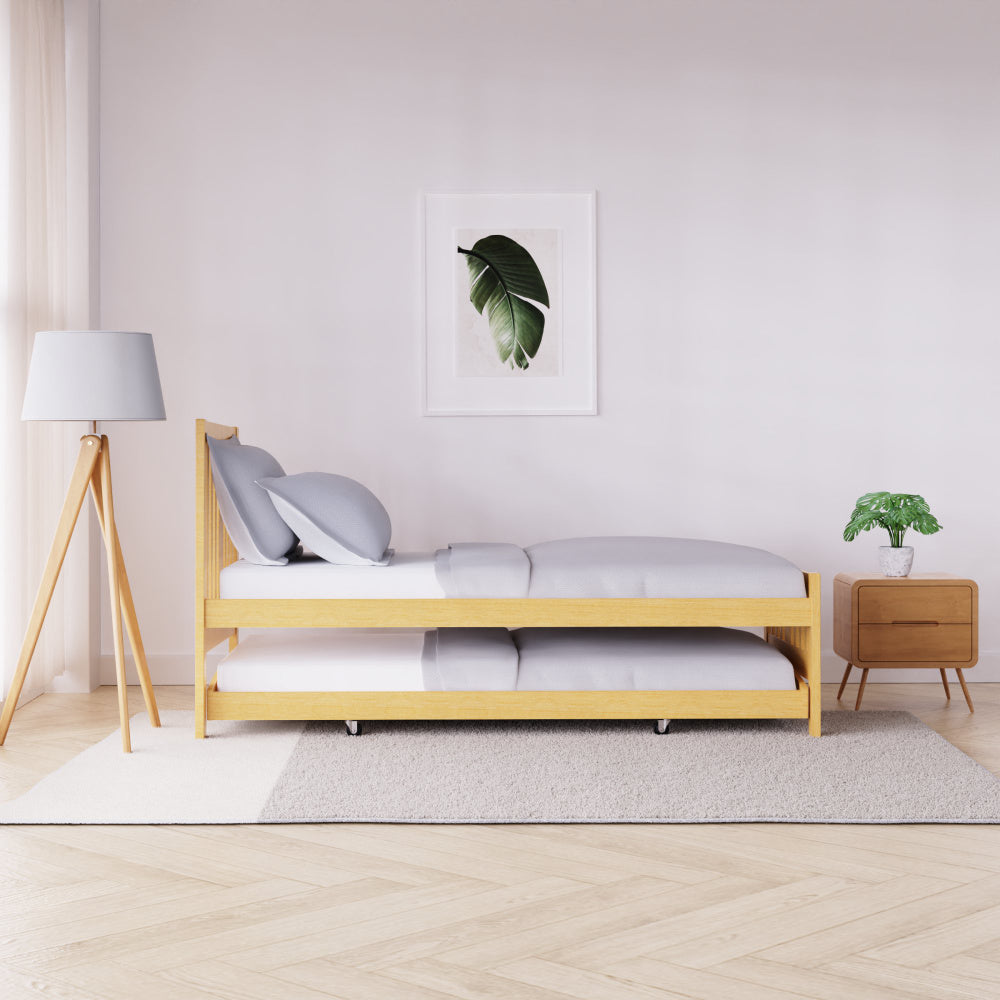 Scandi Natural Slat Guest bed