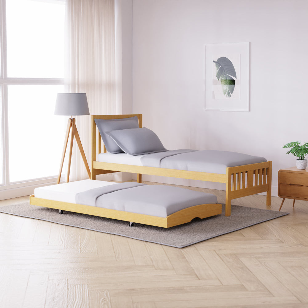 Scandi Natural Slat Guest bed