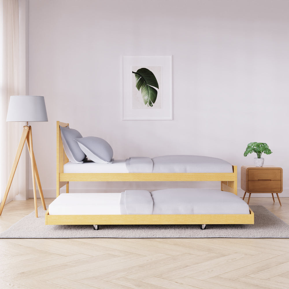 Scandi Natural Slat Guest bed